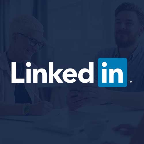 LinkedIn Ads logo on a navy background