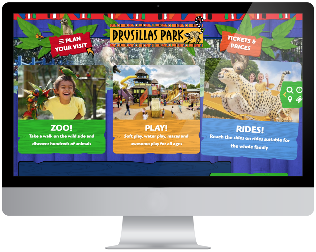 Desktop with PPC theme park and zoo case study