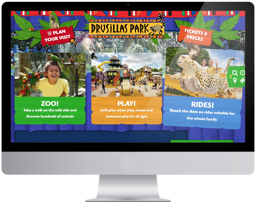 Desktop with PPC theme park and zoo case study