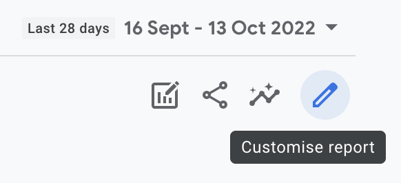 Customise Report GA4