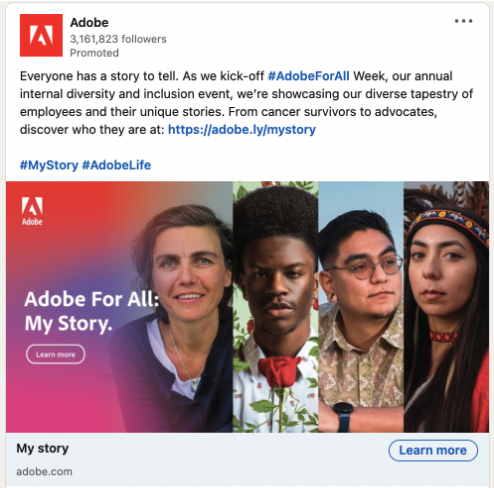 Adobe Linkedin Image Ad
