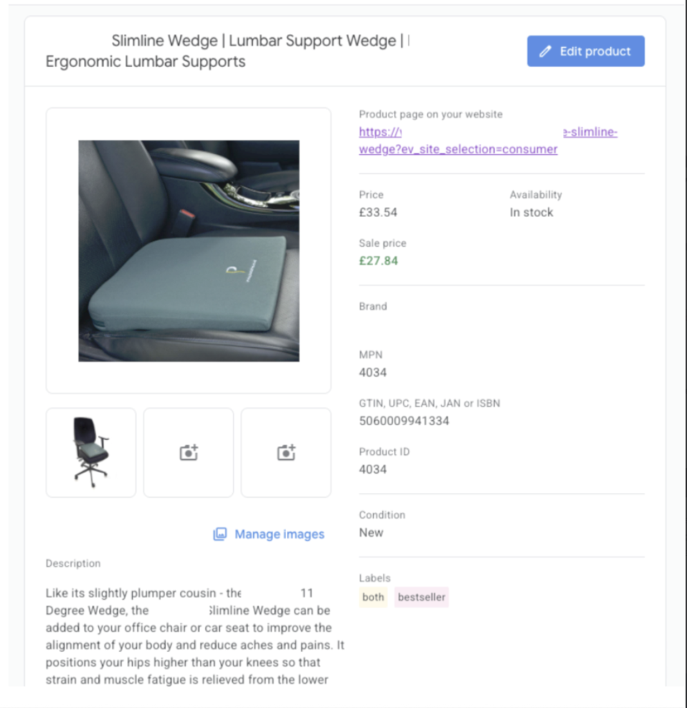GMC product listing screenshot (Image from author, June 2026)